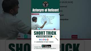 ANTONYMS OF RETICENT Short trick  English Practice shorts [upl. by Eimat360]