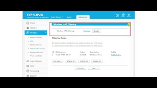 How to Configure MAC filtering on TP Link Router [upl. by Sateia942]