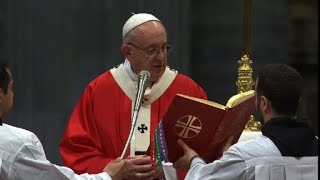 Pope Francis celebrates Pentecost Sunday mass [upl. by Caitrin]