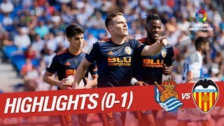 Resumen de Real Sociedad vs Valencia CF 01 [upl. by Marcille]