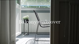 Nordic Balcony Makeover  Making my balcony a summer living room  scandinavian minimalist style [upl. by Alket310]