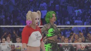 SmackDowns  HarLeY QuiNN  ShotZi vs ZeLinA Vega  ScarLeTT  table match [upl. by Hako227]