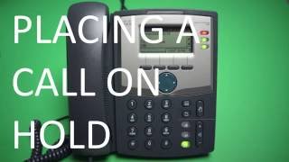 Cisco 303  Placing a Call on Hold [upl. by Ralina]