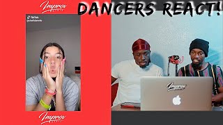 DANCERS REACT Charli Damelio TikTok Compilation 1 March 2020 [upl. by Gnilyarg]