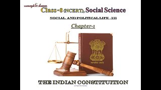 Class 8Social Science  Civics  Social and Political LifeIII Chapter 1 The Indian Constitution [upl. by Essirahs]