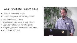 Fungibility Privacy amp Identity Adam Back February 2014 [upl. by Nessej]