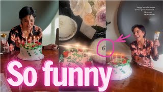 Kourtney Kardashian revealed Kris Jenners 69th birthday cake with a funny joke [upl. by Ancier851]