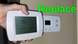 Honeywell thermostat replacement [upl. by Egroeg58]