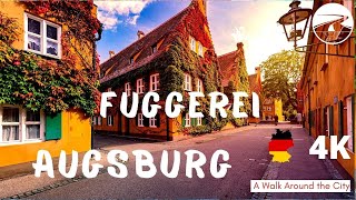 Discover Fuggerei in 4K 6fps A Stunning Walking Tour 🇩🇪 [upl. by Hanae]