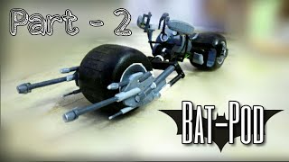 How To Make BatPod  Batbike model that Turns PART 2 From The Dark Knight series [upl. by Rahs95]