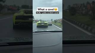 Rs 8cr Lambo accident saved by luck or skills supercar aventador [upl. by Edmead]