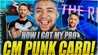 HOW I GOT MY PRO CM PUNK IN WWE SUPERCARD [upl. by Sirovat]