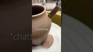 Throwing a ceramic vessel with chattering pottery clay artist [upl. by Susanetta612]