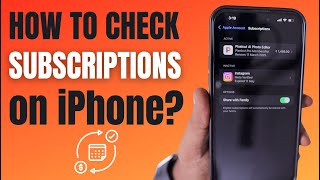 How to Check Subscriptions on iPhone 📲 [upl. by Tybie]