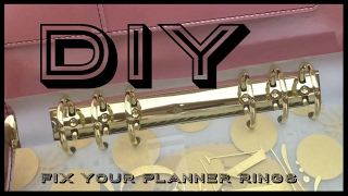 DIY  PlanNerd Tip Fixing Binder Rings [upl. by Ariaz300]