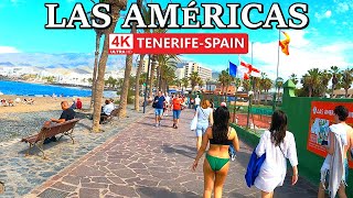 TENERIFE  PLAYA DE LAS AMÉRICAS  Look at the Current Situation 😎 4K Walk ● February 2024 [upl. by Creigh]