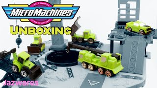 Micro Machines from Jazwares Series 3  World Pack 07 Construction Crew [upl. by Acnayb]