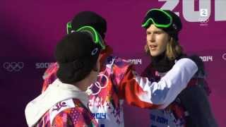 Sochi 2014 Snowboard Slopestyle  Ståle Sandbech  Danish Commentators Go Crazy [upl. by Lenrad]