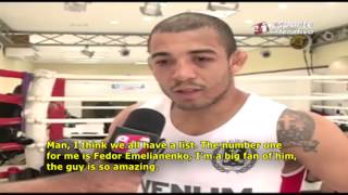 Jose Aldo says Fedor Emelianenko is the Greatest Fighter of all time [upl. by Malik34]