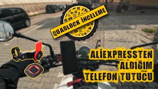 ALİEXPRESSten ALDIĞIM QUADLOCK TELEFON TUTUCU İNCELEMESİ [upl. by Abibah314]