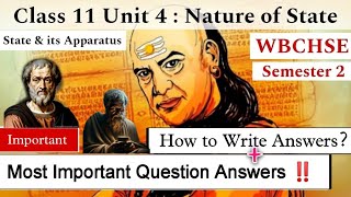 Class XI History Most Important ‼️Question Answers  How to Write Answers  Unit 4 Nature of State [upl. by Edette]