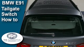 How to replace Tailgate Glass Switch BMW E46  E91  E61 Touring [upl. by Namhar686]