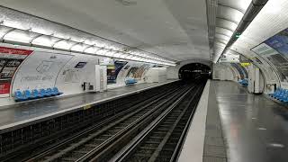 MP73  Arrêt à la station Picpus sur la ligne 6 du métro parisien [upl. by Guglielma]