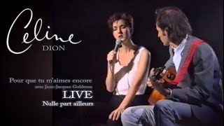 Celine Dion  Pour que tu maimes encore LIVE NPA 16 mars 1995 JeanJacques Goldman LPR REMASTER [upl. by Bausch]