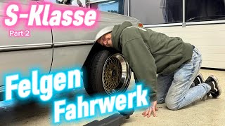 Huber‘s Garage  Fahrwerk und Felgen für den W116  Scheunenfund SKlasse 2 [upl. by Nesiaj469]