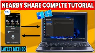 How to Use NearBy Share  Share Files Between Android amp Pc⚡Step By Step🤯Transfer Big Files Wireless [upl. by Nevet]