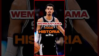 Wembanyama hace Historia 🏀📝 short nba [upl. by Nyllij507]