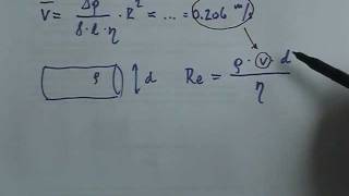 Übung Mechanik 2 Reynoldszahl Rohr 5 [upl. by Vadim]