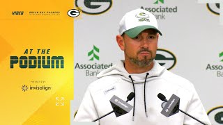 Matt LaFleur delivers update on QB Jordan Love [upl. by Elleinwad]