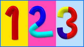 123 number Names  1 To 10  1234 Number Songs  12345 Counting for Kids  Learn To Count Videos [upl. by Neelat864]