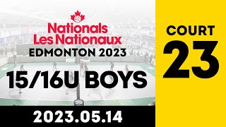 2023 Volleyball Canada Nationals 🏐 Edmonton 15U16U Boys  DAY 3  Court 23 FEATURED 20230514 [upl. by Zipporah338]