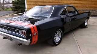 1968 Dodge Coronet SuperBee Custom 440 Burnout Race [upl. by Alleras]