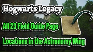 All 23 Astronomy Wing Field Guide Page Locations  Hogwarts Legacy [upl. by Hughett103]