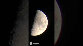 Observing the Moon  Slokey SkyWays tm 50080 Telescope  Hamburg  Deutschland halloween moon [upl. by Alehc]