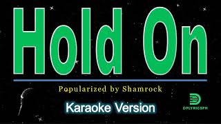 Shamrock  Hold On karaoke version [upl. by Aleirbag]