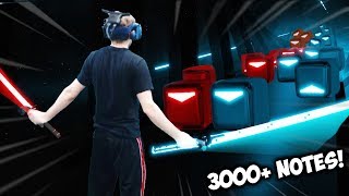 THIS BEAT SABER LEVEL IS INSANE 3000 NOTES [upl. by Llyrehc]