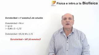 46 Física e Introducción a la Biofísica Osmolaridad [upl. by Krasnoff]