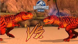 TRex VS TRex  Jurassic World The Game [upl. by Margarethe438]