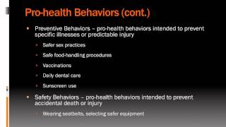 Lecture 71 Introduction to Health Behaviors [upl. by Jaal]