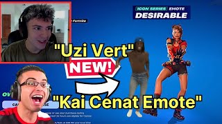 Streamers REACT TO Kai Cenat Emote in FORTNITE [upl. by Stegman]