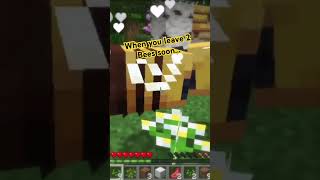 Still waiting on them to produce honey…😓🥲🐝 youtube gaming youtubeshorts minecraft smp [upl. by Saixela]