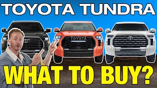 BATTLE OF THE TOYOTA TUNDRAS  2023 SR5 vs TRD Pro vs Capstone  Which Tundra Is Right for You [upl. by Nelli]