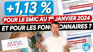 Au 1er janvier 2024 ⬆️ du SMIC et pour les fonctionnaire alors  Combien  🧐 SMIC fonctionnaires [upl. by Reeva565]