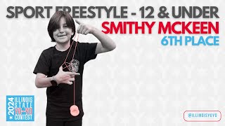 Smithy McKeen — 1A Sports Freestyle — 12 and Under — 6th Place — 2024 Illinois States Yo Yo Contest [upl. by Aibara]