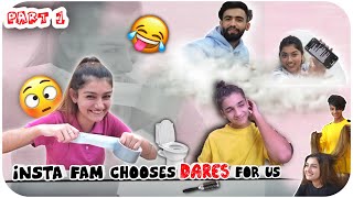 INSTA FAM CHOOSES DARES FOR US 😰PART1 AmulyaRattan  TARUN KINRA  AMULYA RATTAN [upl. by Esmerolda240]