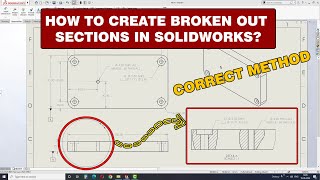 HOW TO CREATE BROKEN OUT amp CUT SECTIONS IN SOLIDWORKS  SOLIDWORKS TUTORIALS [upl. by Croom222]